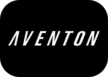 Aventon brand logo featuring a stylized letters in bold, modern typography.