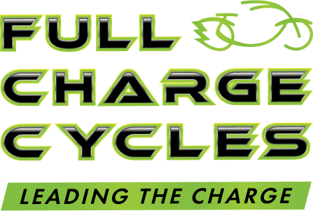 Full charge cycles logo displayed in the footer, representing energy efficiency and sustainability.