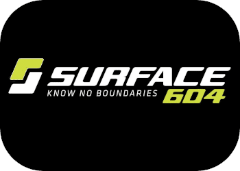 Surface logo with the text "Surface Know No Bounds 6044" displayed prominently on a clean background.